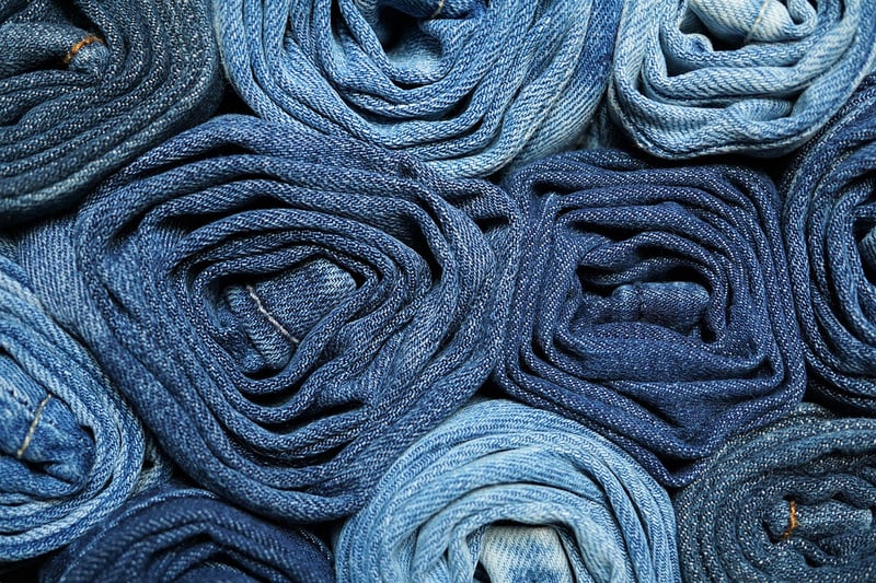 Upcycled denim fashion